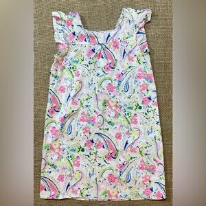 Crown & Ivy Ruffle A-line Dress, Size 6, Floral & Paisley Design in Pastels